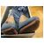D&G Denim-Pumps mit 10cm Absatz Blau Cognac - Ansicht 4