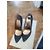 D&G Denim-Pumps mit 10cm Absatz Blau Cognac - Ansicht 8