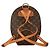 Zaino Ellipse Monogram Louis Vuitton in pelle PVC marrone - vista 3