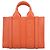 Borsa tote Woody Small Chloé arancione - vista 3