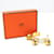 Hermès Brazalete de cuero y metal Hermes Bell Blanco Dorado  - vista 10