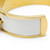 Hermès Brazalete de cuero y metal Hermes Bell Blanco Dorado  - vista 7