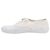 Sneakers con lacci Wes di Saint Laurent in tela crema - vista 2