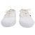 Sneakers con lacci Wes di Saint Laurent in tela crema - vista 4