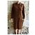 Yves Saint Laurent Wollkleid Braun - Ansicht 2