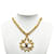 Collar Péndulo Chanel Coco Mark Dorado - vista 8