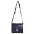 Borsa Zadig & Voltaire Le City ZV Initiale in pelle blu Blu navy Blu scuro Silver hardware