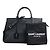 SAINT LAURENT - Borsa Saint Laurent Rive Gauche in pelle nera e camoscio Nero - vista 12