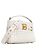 BALMAIN - Bolsa de ombro Balmain B-Buzz 22 em couro liso branco - vista 2