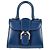 Bolso Mini Box Brillant de Delvaux en cuero azul