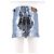 Faldas Versace T.IT 38 Cuero Azul - vista 2