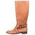 Salvatore Ferragamo Botas de montar de cuero marrón - talla UK 6.5 Castaño