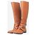Salvatore Ferragamo Botas de montar de cuero marrón - talla UK 6.5 Castaño - vista 2