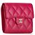 Portafoglio classico piccolo con patta Chanel Matelassé Coco Mark Rosa - vista 3