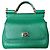Borsa Dolce & Gabbana Sicily Bag Mini Verde Pelle