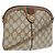 Borsa a spalla GUCCI GG Canvas Web Sherry Line PVC Beige Oro 68.02.047 Auth 86305 D'oro
