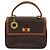 Céline Borsa a mano in tela Macadam CELINE in pelle PVC 2 in 1 marrone oro Auth 86265 D'oro - vista 13