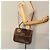 Céline Borsa a mano in tela Macadam CELINE in pelle PVC 2 in 1 marrone oro Auth 86265 D'oro - vista 24