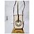 Bolsa transversal em lona e couro de bezerro Burberry England, marrom/creme Cru - vista 5