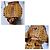 MCM Vintage Logo Print Coated Canvas Backpack Cognac Brown - view 9