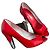 Chanel Pumps aus Lackleder in Rot Größe 36