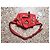 Moschino Biker Borsa a Spalla Rossa Rosso - vista 8