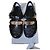 Sandali Moschino Neri e Oro Nero D'oro