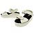 SCARPE CHANEL DAD G37455 SANDALI CON TACCO 38 CUOIO BIANCO ROTTO