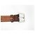 BERLUTI GASPARD BELT IN BROWN LEATHER WITH SCAR PATTERN T90 + POUCH - view 6