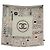 BUFANDA CHANEL LOGO CC 31 RUE CAMBON 90 CM SEDA ECRU Crudo