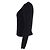 Cardigan in mohair nero con bottone in cristallo Erdem Vanessa - vista 2
