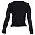 Cardigan in mohair nero con bottone in cristallo Erdem Vanessa - vista 3