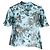 Blusa in georgette con stampa floreale Erdem Caprice in seta azzurra