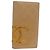 CHANEL Línea Cambon Monedero Largo de Cuero Beige CC Auth bs16763