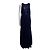Vera Wang Abendkleid in Mitternachtsblau aus Guipure-Spitze Marineblau