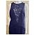 Vera Wang Abendkleid in Mitternachtsblau aus Guipure-Spitze Marineblau - Ansicht 2