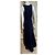Vera Wang Abendkleid in Mitternachtsblau aus Guipure-Spitze Marineblau - Ansicht 4