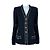Chanel Ikonische schwarze Tweedjacke aus Paris / Shanghai
