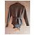 Burberry Herringbone Jacke Schwarz Weiß Wolle und Polyester - Ansicht 3