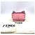 Borsa Fendi Kan I in pelle rosa - vista 4