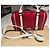 Borsa Burberry Speedy Rossa e Bianca in Pelle Rosso - vista 10