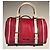 Borsa Burberry Speedy Rossa e Bianca in Pelle Rosso - vista 2