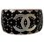 Chanel Armreif mit falschen Perlen und CC-Spitzenblumen Schwarz Pink Weiß - Ansicht 6