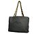 Chanel schwarze Lammleder Tote Bag