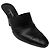 Mules in pelle di agnello con logo CC in rilievo nero Chanel 2017