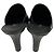 Mules in pelle di agnello con logo CC in rilievo nero Chanel 2017 - vista 6
