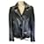 Autre Marque Nour Hammour Black Lambskin Leather Moto Zip Jacket  ref.1605999