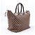 Borsa Louis Vuitton Damier Ebene Greenwich in marrone N41163 Verde - vista 2
