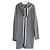Chanel Sport Line 2009 09P Langer Cashmere-Cardigan mit Reißverschluss Grau