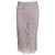 Valentino Garavani Falda midi de encaje Valentino en algodón gris
